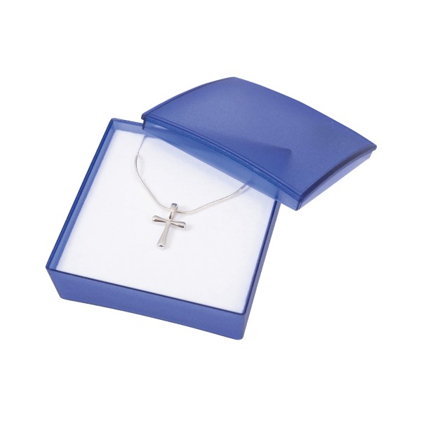 Halskette mit Anhänger 'Kreuz' Silber
