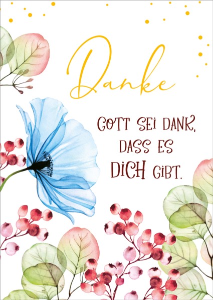 Postkarte 'Danke - Gott sei Dank' (10Ex.)