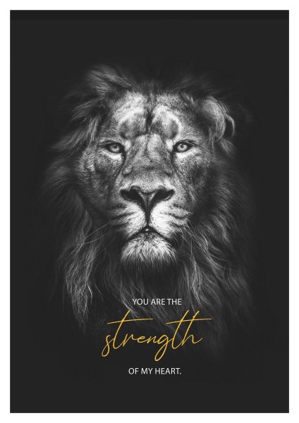 Poster A3 'You are the strength of my heart.'