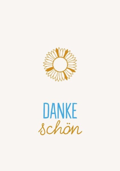 Postkarte 'Dankeschön' 6 Ex.